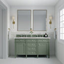 James Martin Brittany 60" Double Bathroom Vanity, Smokey Celadon