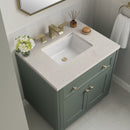 James Martin Chicago 30" Single Bathroom Vanity, Smokey Celadon