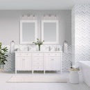 James Martin Brittany 60" Double Bathroom Vanity, Bright White