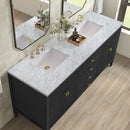 James Martin Myrrin 72" Double Bathroom Vanity, Carbon Oak