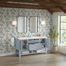 James Martin Breckenridge 60" Double Bathroom Vanity, Serenity Blue