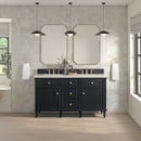 James Martin Lorelai 60" Double Bathroom Vanity, Black Onyx
