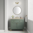 James Martin Chicago 36" Single Bathroom Vanity, Smokey Celadon