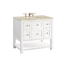 James Martin Breckenridge 36" Single Bathroom Vanity, Bright White