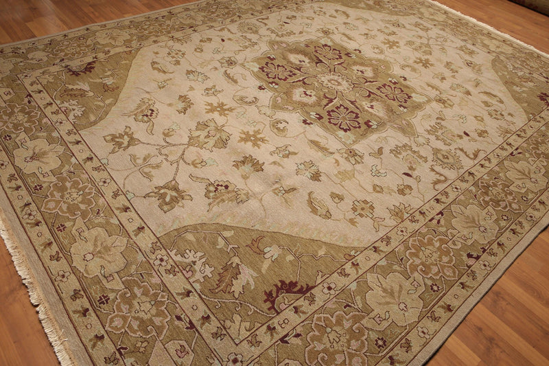 9' x 12' Hand knotted  Traditional Reversible wool Area rug 9x12 Mustard