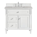 James Martin Lorelai 36" Single Bathroom Vanity, Bright White