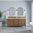 James Martin Brittany 72" Double Bathroom Vanity, Pecan