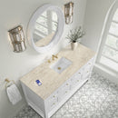 James Martin Breckenridge 60" Single Bathroom Vanity, Bright White