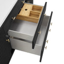 James Martin Myrrin 60" Double Bathroom Vanity, Carbon Oak