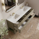 James Martin Lucian 72" Double Bathroom Vanity, Pebble Oak