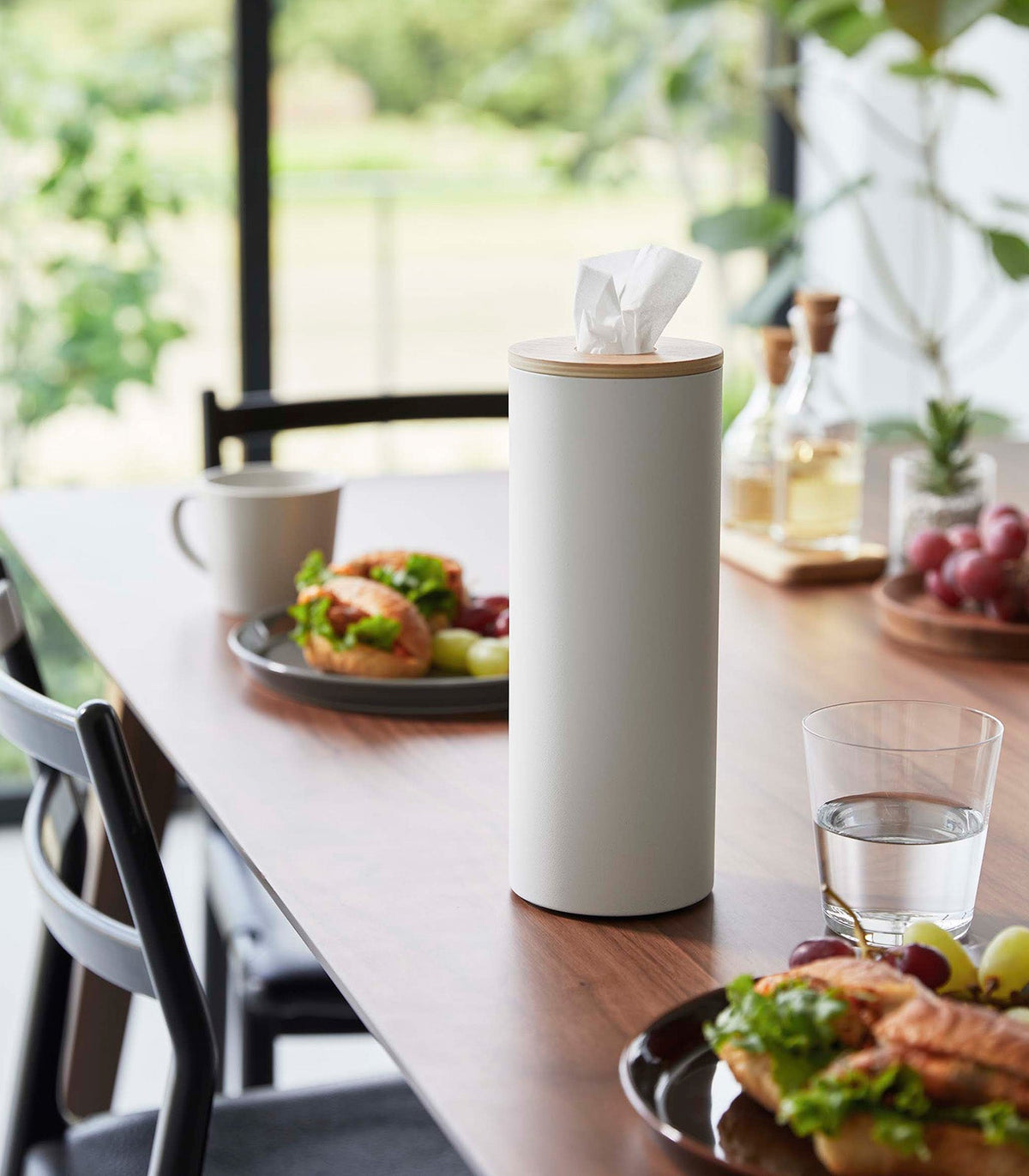 Round Tissue Case - Steel + Wood, photo 20 of 36