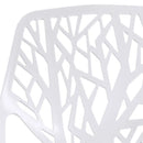 Set of 6 Accent Armless Modern Dining Chairs with Plastic Feet Pads by LJGDeals