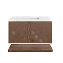James Martin Marcello 36" Floating Single Bathroom Vanity, Chestnut