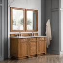 James Martin Bristol 60" Double Bathroom Vanity, Saddle Brown