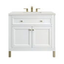 James Martin Chicago 36" Single Bathroom Vanity, Glossy White