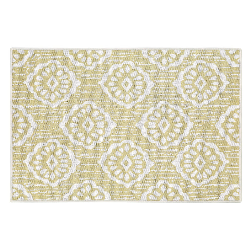 Sussexhome Flower Collection 2 x 3 Foot Heavy Duty Low Pile  Landing Rug Runner