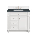 James Martin Bristol 36" Single Bathroom Vanity, Bright White