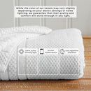 100% Cotton Checkered Jacquard Bath Towel Set - Giuliana Collection by Great Bay Home