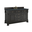 James Martin Brookfield 60" Single Bathroom Vanity, Black Onyx