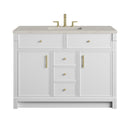 James Martin Bellshire 48" Single Bathroom Vanity, Bright White