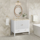 James Martin Myrrin 36" Single Bathroom Vanity, Bright White