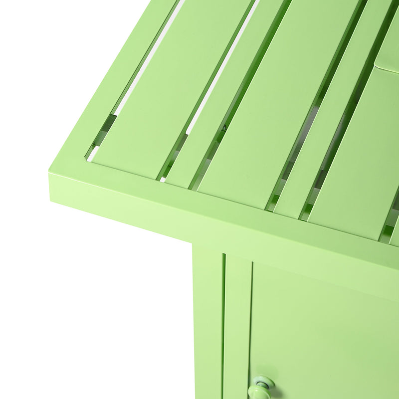Aluminum 32-in Square Propane Fire Table with Beads, Covers and Lid