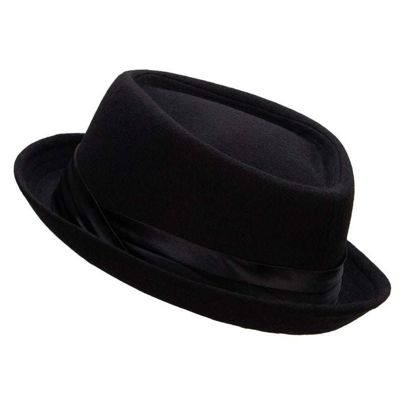 Wool Upbrim Pork Pie Fedora for Men