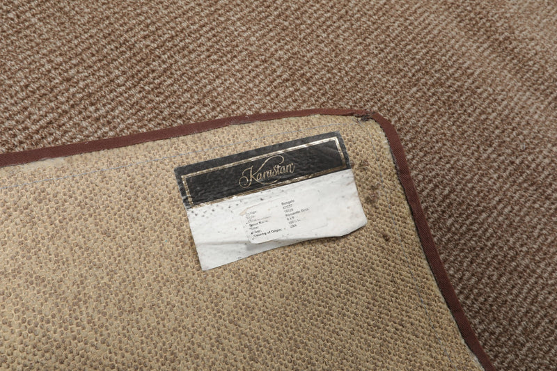 6' x 9' Machine Made 100% Wool Area Rug Contemporary Grey, Brown