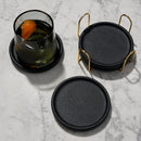 Earthenware Coasters with Stand Set of 4 by Viski