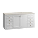 James Martin Chicago 60" Single Bathroom Vanity, Glossy White