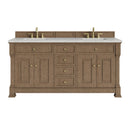 James Martin Brookfield 72" Double Bathroom Vanity, Pecan