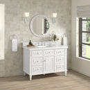 James Martin Lorelai 48" Single Bathroom Vanity, Bright White