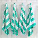 Cotton Velour Cabana Stripe Beach Towel - Novia Collection by Great Bay Home