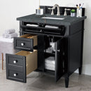 James Martin Brittany 30" Single Bathroom Vanity, Black Onyx
