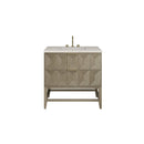 James Martin Emmeline 36" Single Bathroom Vanity, Pebble Oak