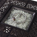 Black Aluminum Fire Table Set with Four Club Chairs