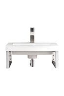 James Martin Boston 15.25" Floating Wall Bracket, Brushed Nickel