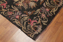 4'2''x13'5'' Vintage Hand Woven Turkish Kilim 100% Wool Runner Area Rug Charcoal