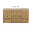 James Martin Laurent 48" Dual Mount Single Bathroom Vanity, Light Natural Oak