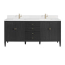 James Martin Myrrin 72" Single Bathroom Vanity, Carbon Oak
