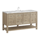 James Martin Breckenridge 60" Single Bathroom Vanity, Whitewashed Oak