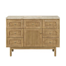 James Martin Laurent 48" Dual Mount Single Bathroom Vanity, Light Natural Oak