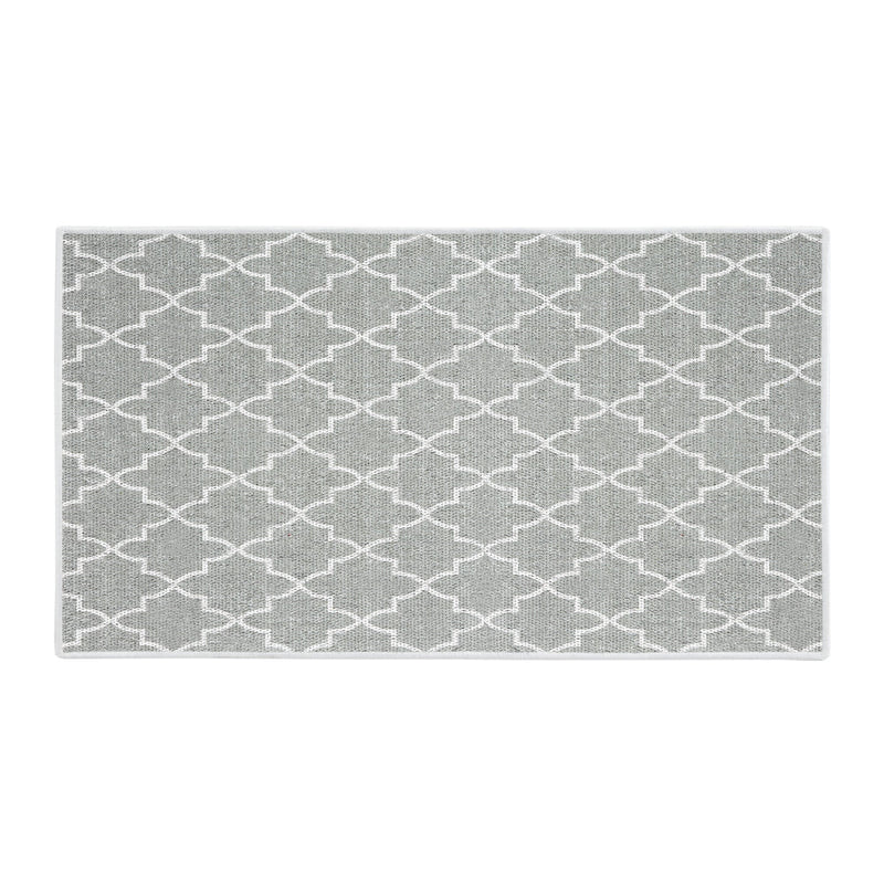 Geometric Design Multipurpose Floor Mat | 24"x44" | Gray