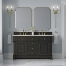 James Martin Brookfield 60" Double Bathroom Vanity, Black Onyx