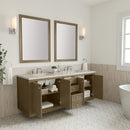 James Martin Chicago 72" Double Bathroom Vanity, Walnut Whisper