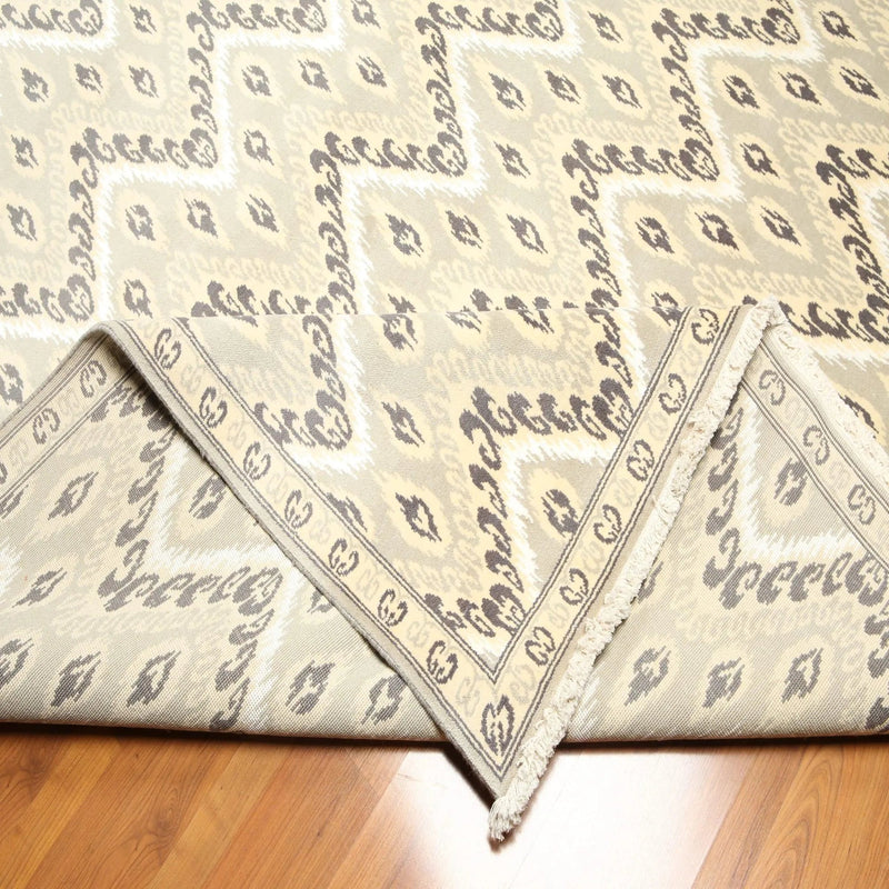 9' x 12' Hand knotted 100% Wool Oriental Area rug pile 9x12 Modern Beige