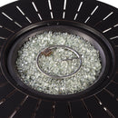 Aluminum 44-in Round Propane Fire Table with Beads, Covers and Lid