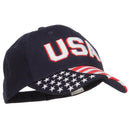 3D USA Flag Cotton Twill Cap