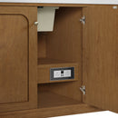 James Martin Laurent 60" Dual Mount Single Bathroom Vanity, Honey Oak