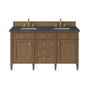 James Martin Brittany 60" Double Bathroom Vanity, Pecan